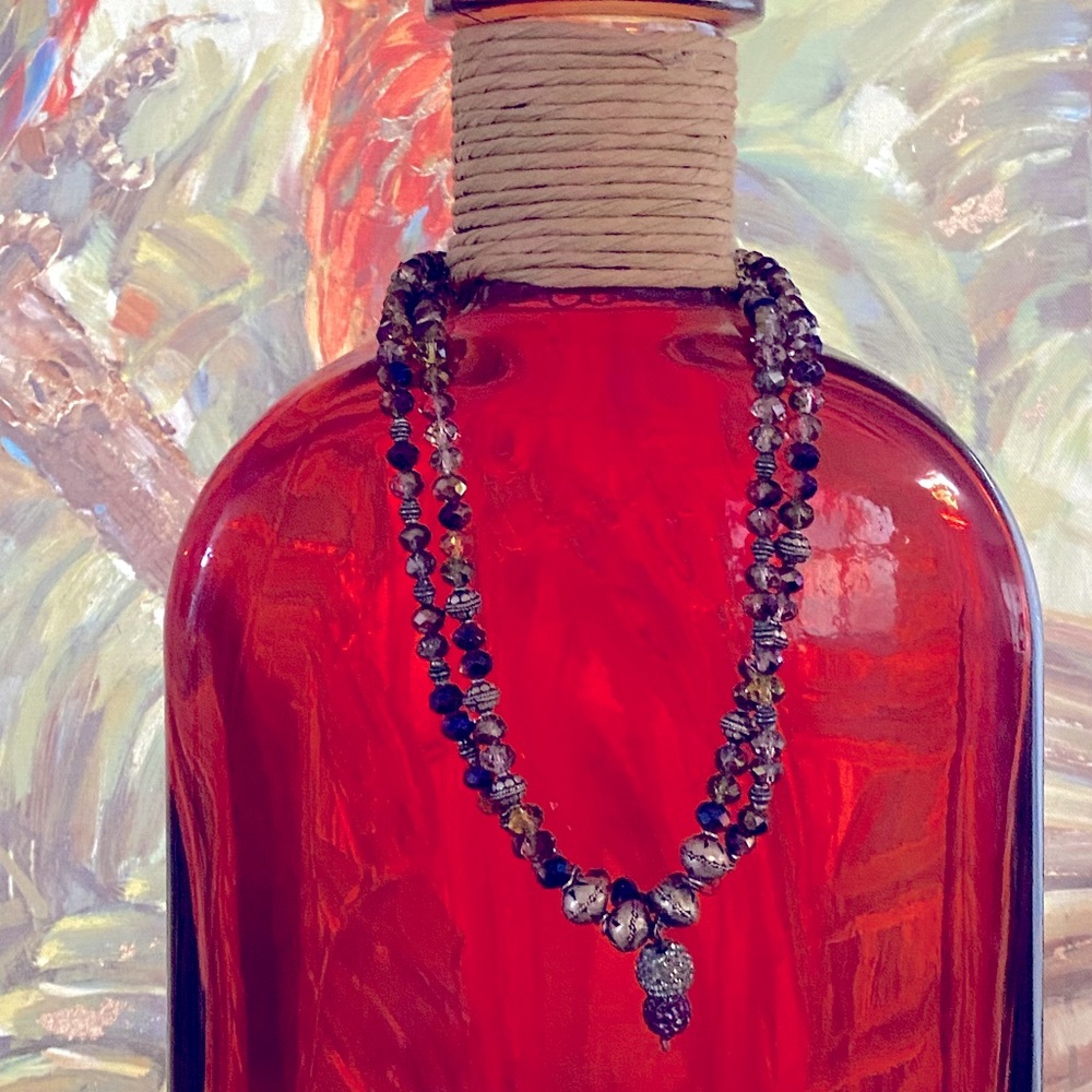 Crystal necklace hand made